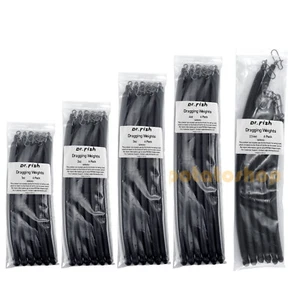6PCS Dragging Sinkers Dragging Bottom Search Lead Stick Weights for Catfish - Picture 1 of 11