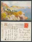 Torquay Meadfoot from Daddy Hole, by B. Wimbush 1936 Old Tuck&#39;s Oilette Postcard