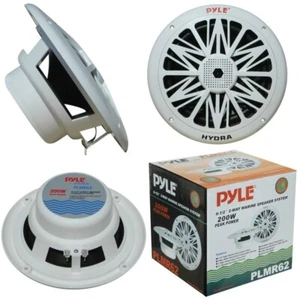 Altoparlanti 2 VIE 16 CM PYLE PLMR62 200 WATT RMS IMPERMEABILI BARCA PISCINA - Foto 1 di 8