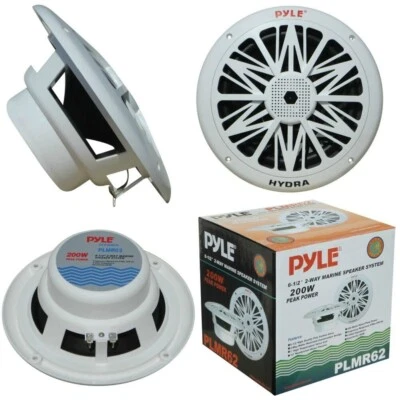 Altoparlanti 2 VIE 16 CM PYLE PLMR62 200 WATT RMS IMPERMEABILI  BARCA PISCINA - Immagine 1 di 4