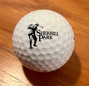 Pallina da golf vintage con logo Sherrill Park campo da golf (Texas) - Foto 1 di 1