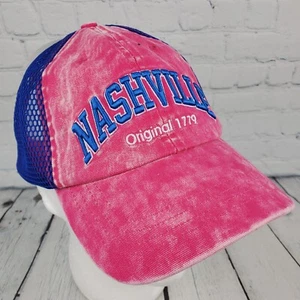 Robin Ruth Nashville Gorra Rosa Azul Envejecido Snapback Nuevo - Imagen 1 de 10
