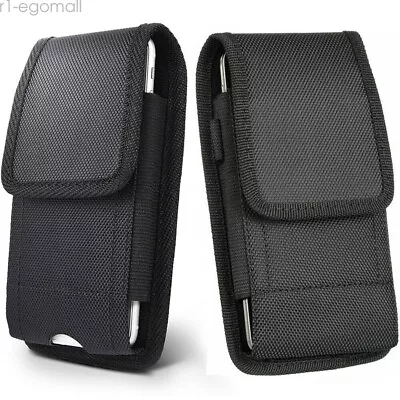 Vertical Case Pouch Belt Clip Cell Phone Holster Cover for iPhone Huawei Samsung - Image 1 of 4