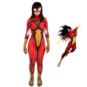 Spider-Woman Costume Cosplay Jessica Drew Suit Jumpsuit For Kids Adult For Women - Picture 1 of 8