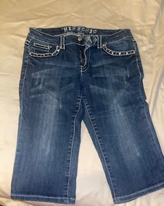 Women's/Junior's Miss Chic Jean's Capri size 11 M363 THICK STITCH RN 131825 - Picture 1 of 8