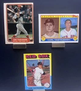 1975 1983 Topps 1982 Fleer Baseball Cards Carl Yastrzemski Very Clean Cards - Bild 1 von 11