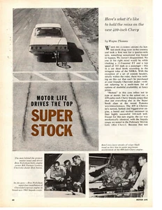 1961 CHEVROLET IMPALA 409/360-HP SUPER STOCK ~ ORIGINAL 3-PAGE ARTICLE / AD - Picture 1 of 2