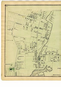1876 Mapa de parte de North Adams, condado de Berkshire, Massachusetts de Atlas - Imagen 1 de 3