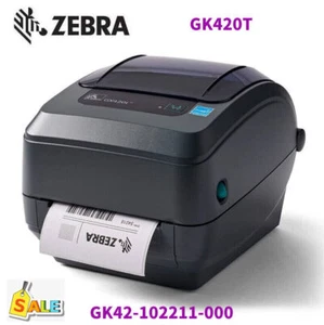 Zebra GK420T 203DPI USB Thermal Transfer Barcode Label Printer GK42-102211-000 - Picture 1 of 6
