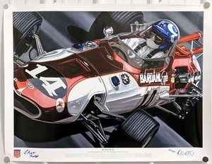 Lloyd Ruby "Black Flag" Print by Colin Carter Signed #d /850 1966 Indy 500 - Picture 1 of 8