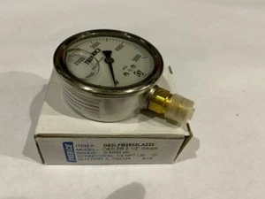 TRERICE PRESSURE GAUGE # D82LFB 2-1/2" 0-5000 PSI GLYCERINE FILLED 1/4NPT - Picture 1 of 6