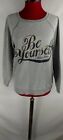 Tommy Hilfiger Womens Grey Cotton Long Sleeve Round Neck Jumper Sweater Size Xs