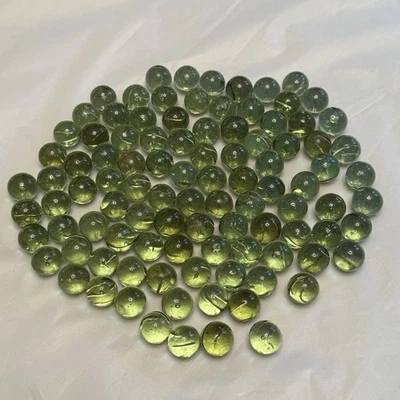 100 canicas/bolas vintage de vidrio verde azul turquesa para ferrocarril Foto 1 de 4