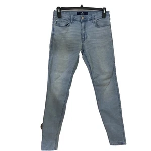 Hollister Skinny Flex Jeans Herren 33x32 Blau Denim Light Stretch 33 - Bild 1 von 6
