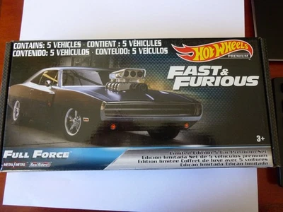 Hot Wheels Premium Fast & Furious Full Force Box Set - image 1 of 2