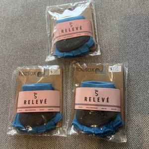 3 SETS!! Toesox Half Toe Releve Skydiver Small - Picture 1 of 2