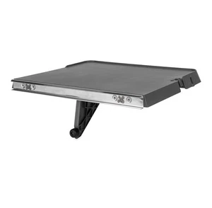 Mesa plegable Camco RVRail Mount 16,75”x12” gancho y orificios para utensilios - Imagen 1 de 11
