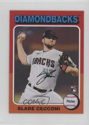 2024 Topps Heritage Mini Rookies Slade Cecconi #397 Rookie RC - Image 1 of 2