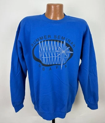 Sudadera De Colección Fuerza Aérea Para Hombres Grande Academia de la Fuerza Aérea de los Estados Unidos Seminario de Verano USAF Foto 1 de 4