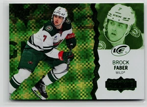 Brock Faber Rookie - 2023-24 Upper Deck Ice Green #144 Minnesota Wild - Picture 1 of 2