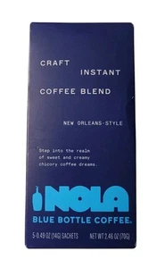 Blaue Flasche Kaffee Handwerk New Orleans Stil Instant Kaffeemischung 5 Beutel 8/25 - Bild 1 von 16