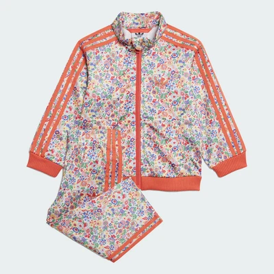 全新 Adidas 原装 尺寸 5T Liberty London 运动服 云白色/多色 — 第 1/4 张图片