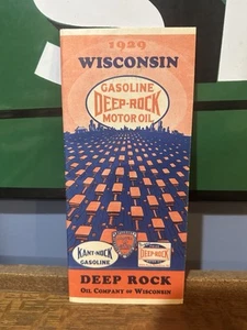 1929 Deep Rock Road Map: Wisconsin USED - Picture 1 of 3