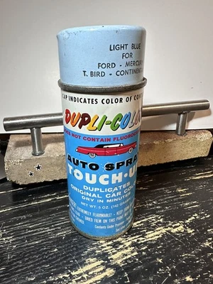Vintage 1970’s Dupli-Color Spray Paint Can Auto Touch-Up Light Blue  #DS-FM 120 - Image 1 of 4