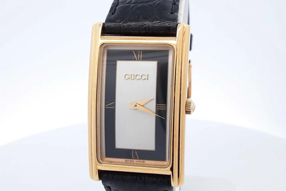 Часы Gucci 2600 M 23 мм золотистый цвет нержавеющая сталь с кожаным ремешком Eb0925lcrdu - Изображение 1 из 4