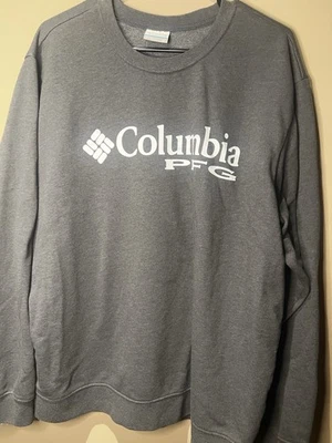 Columbia PFG Pullover Sudadera Para Hombres XLarge Negro Polar Suave Cuello Redondo Suéter Foto 1 de 4