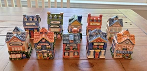 Vintage Set of 10 Avon Spice House Village NOT PERFECT No Rack Used - Picture 1 of 22