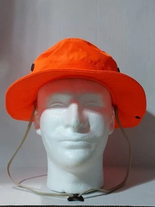 Hunter Sicherheit orange Buschhut mit Riemen Größe Large seitliche Druckknöpfe Belüftungslöcher - Bild 1 von 11