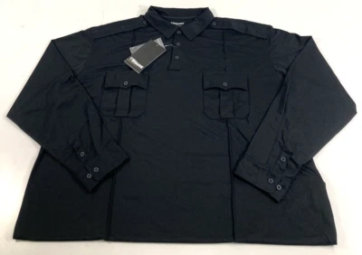 NUEVO POLO 4XL AZUL ALTO PARA HOMBRE 8165 L/S PERFORMANCE PATROL AZUL MARINO OSCURO 4XL Foto 1 de 2