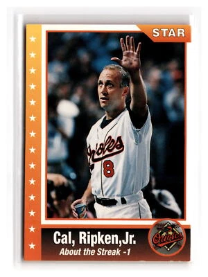 Cal Ripken Jr. Baseball #40 1995 Star Cal Ripken, Jr. 80 - Image 1 of 2