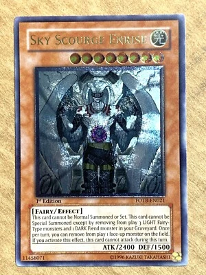 yugioh Sky Scourge Enrise FOTB-EN021 1st Edition Ultimate Rare near mint - Image 1 of 3