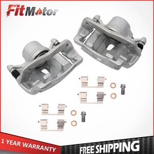 Front Left + Right Brake Calipers For Honda Accord Civic EX DX LX Fit Acura ILX - Picture 1 of 13