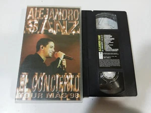 ALEJANDRO SANZ - El Concierto Tour Mas 98 - VHS Cinta Tape - 1998 Castellano Am - Picture 1 of 9
