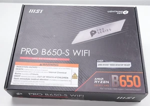MSI PRO B650-S ATX Motherboard WIFI AM5 AMD Ryzen 7000 DDR5 Bluetooth-New - Photo 1/2