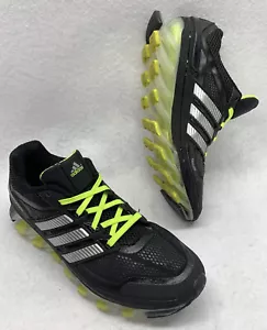 Adidas Men’s Springblade Ignite Running Shoes Fitness Black Neon Yellow Size 6 - Picture 1 of 14