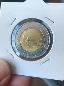 Moneta da 500 Lire  emissione 1995,  considerata Rara. - Foto 1 di 2