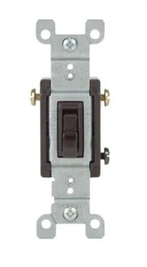 Leviton 15 Amps Toggle Switch Brown 1 Pk - Picture 1 of 1