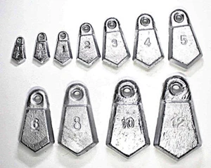 42 count / 16 lbs of 6 OZ FLAT BANK SINKERS w/ free expedited shipping! - Picture 1 of 1