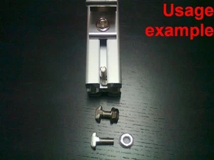 Aluminium T-Nut Profil 8T-40 Drop-In T-Bolzen-Schrauben M8x20mm + Muttern, 16er Set - Bild 1 von 7