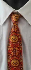 Vtg 50s 60s Ludlow Vermont Original Tie Skinny Necktie Sq.End 53.5 x 1 3/4" - Picture 1 of 5