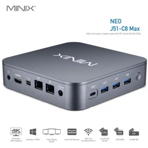 MINIX NEO J51-C8 MAX mini pc Intel N5015 8G DDR4 512G SSD Windows 11 Pro Wifi6 - Picture 1 of 6