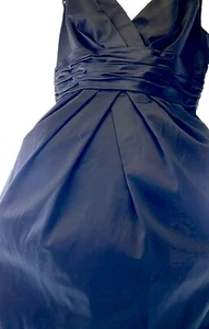 Davids Bridal Womens Black V Neck Sleeveless Short Dress Cotton Sz 10 31001406 - Picture 1 of 3