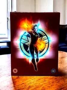 CAPTAIN MARVEL 3D ZAVVI EXCLUSIVE COLLECTORS EDITION STEELBOOK BOX SET - Picture 1 of 14