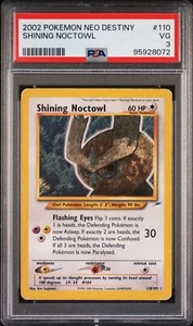 PSA 3 - SHINING NOCTOWL - 2002 POKEMON NEO DESTINY #110/105 - Imagen 1 de 2