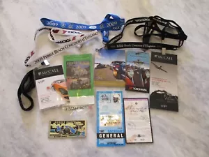 1997-2010 LOT 7 RACE PASS TICKETS+CAR BADGE+PHIL HILL SIGNED-PEBBLE BEACH LAGUNA - Picture 1 of 24