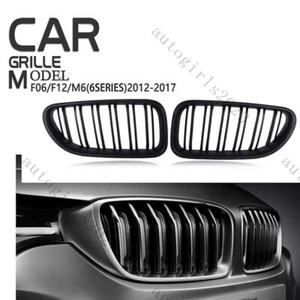Rejilla delantera negra mate 640i 650i serie 6 apta para BMW M6 F06 F12 F13 2012-2017 - Imagen 1 de 10